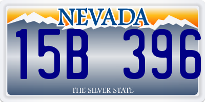 NV license plate 15B396