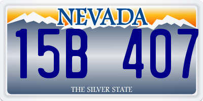 NV license plate 15B407