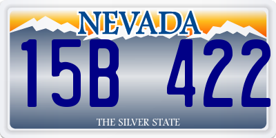 NV license plate 15B422