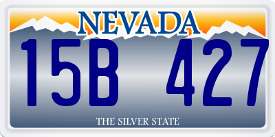 NV license plate 15B427