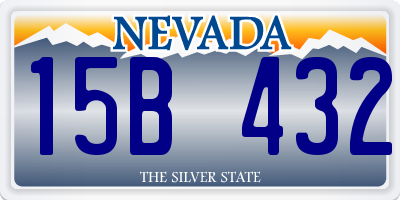 NV license plate 15B432