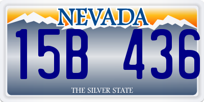NV license plate 15B436