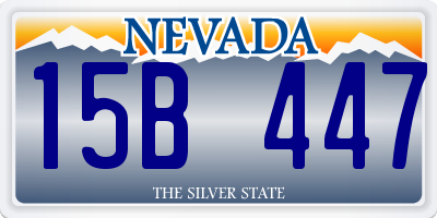 NV license plate 15B447