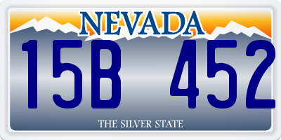 NV license plate 15B452