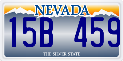 NV license plate 15B459