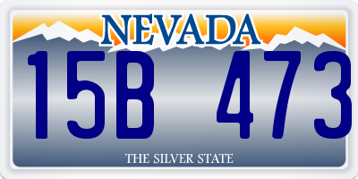 NV license plate 15B473