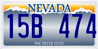 NV license plate 15B474