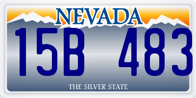 NV license plate 15B483