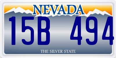 NV license plate 15B494