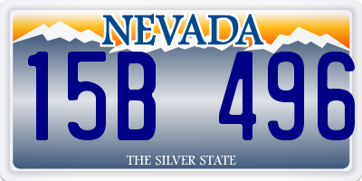 NV license plate 15B496
