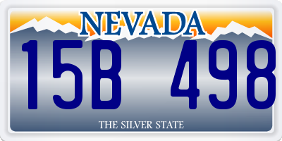 NV license plate 15B498