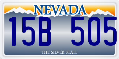 NV license plate 15B505