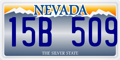 NV license plate 15B509