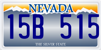 NV license plate 15B515
