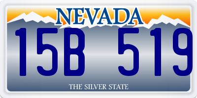NV license plate 15B519