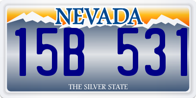 NV license plate 15B531