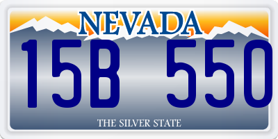 NV license plate 15B550