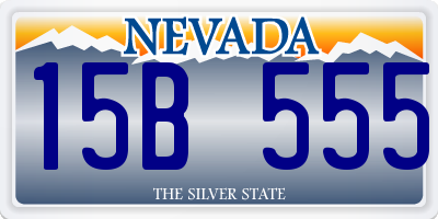 NV license plate 15B555