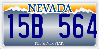 NV license plate 15B564