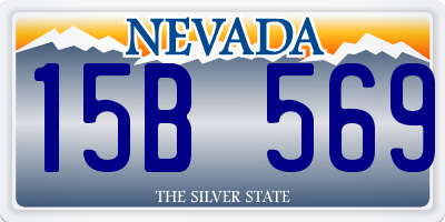 NV license plate 15B569