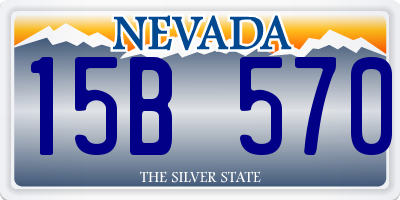 NV license plate 15B570