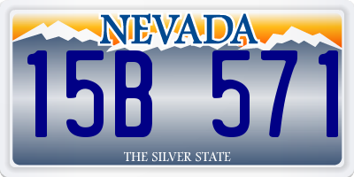 NV license plate 15B571