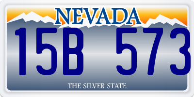 NV license plate 15B573