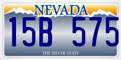 NV license plate 15B575