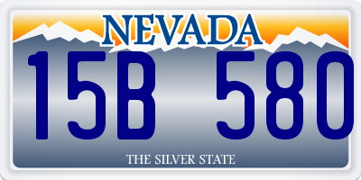 NV license plate 15B580