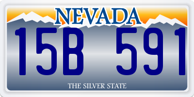 NV license plate 15B591