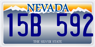 NV license plate 15B592