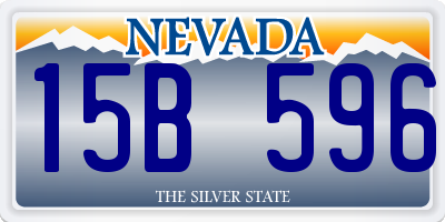 NV license plate 15B596