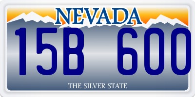 NV license plate 15B600