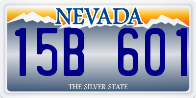 NV license plate 15B601
