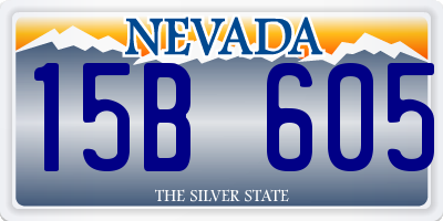 NV license plate 15B605