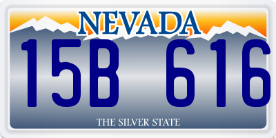 NV license plate 15B616