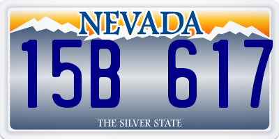 NV license plate 15B617