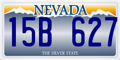 NV license plate 15B627