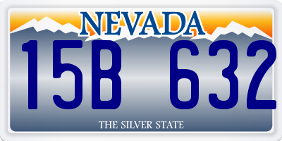 NV license plate 15B632