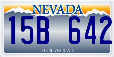 NV license plate 15B642