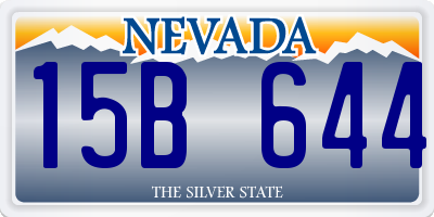 NV license plate 15B644