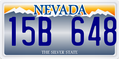 NV license plate 15B648