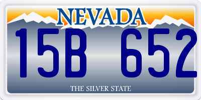 NV license plate 15B652