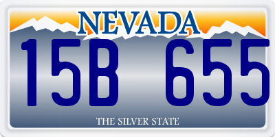 NV license plate 15B655