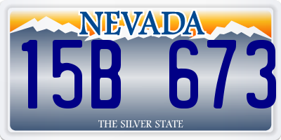 NV license plate 15B673