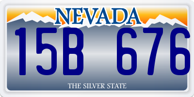 NV license plate 15B676