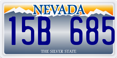 NV license plate 15B685