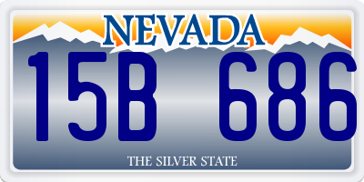 NV license plate 15B686