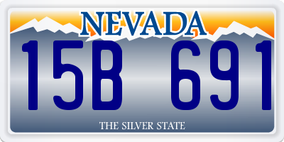 NV license plate 15B691