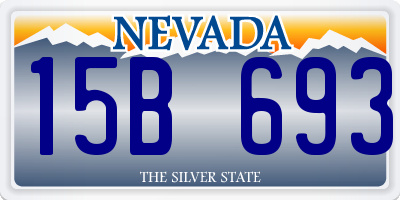 NV license plate 15B693